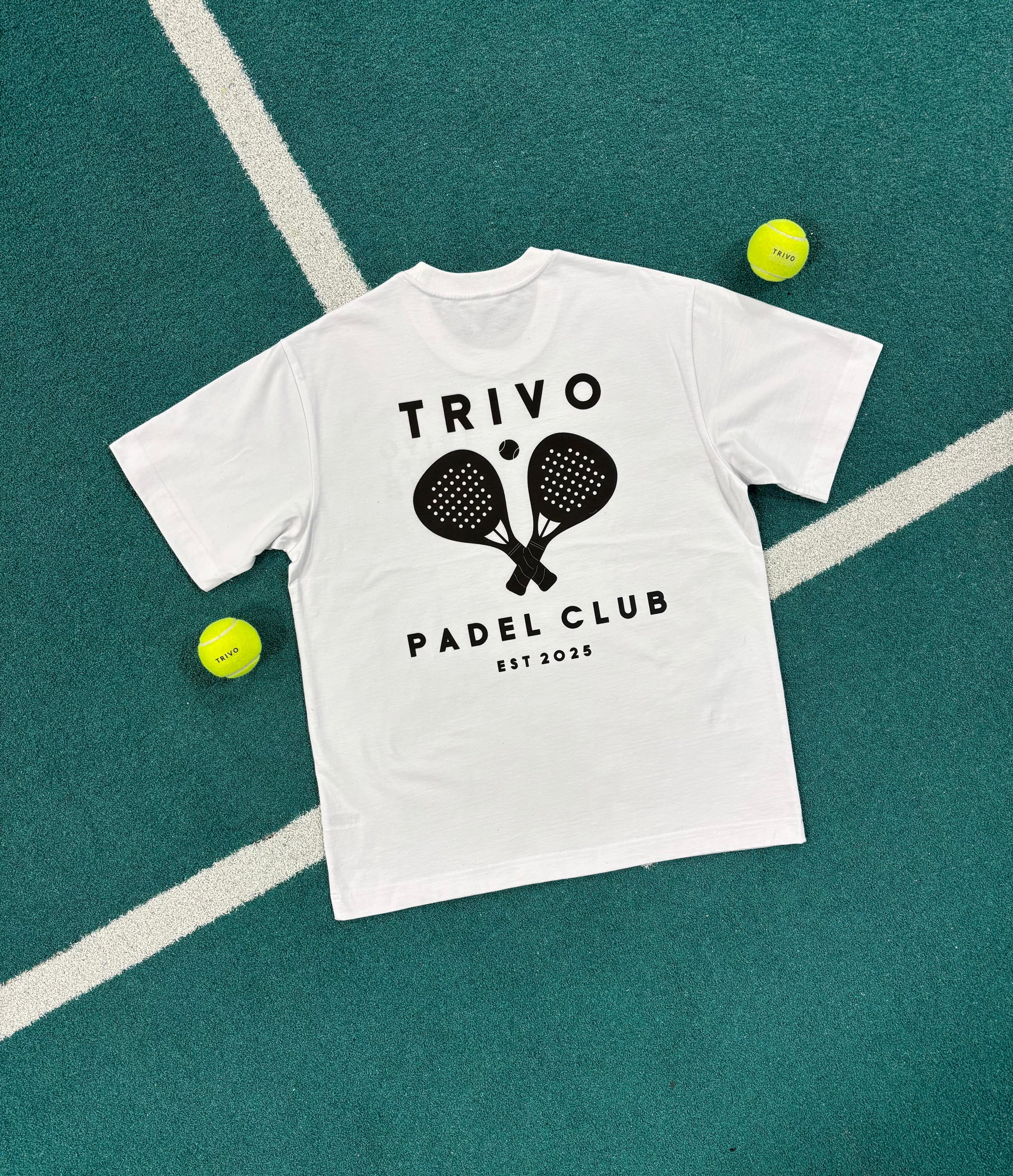 PADEL CLUB T-SHIRT WHITE BLACK