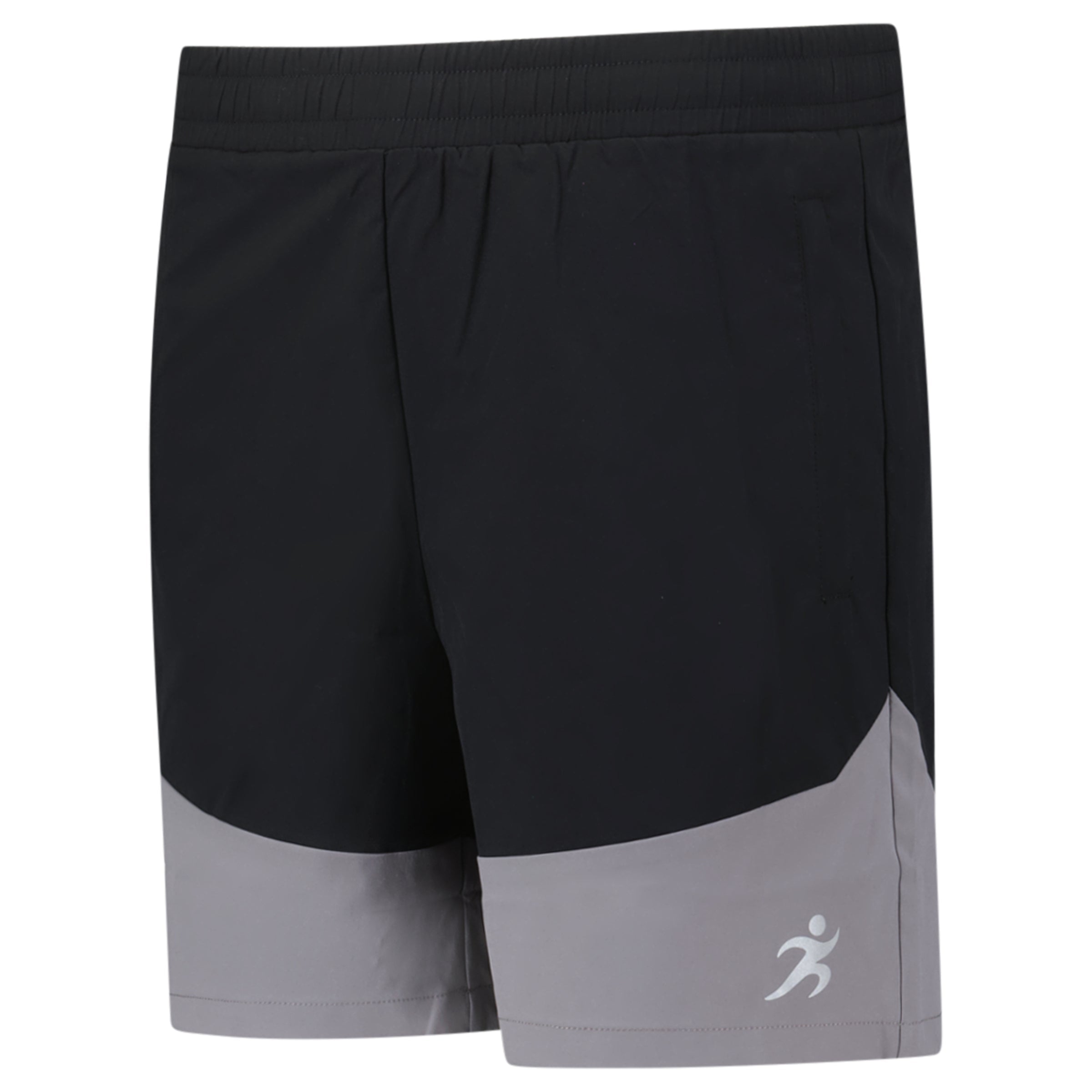 TWO TONE SHORT BLACK GREY