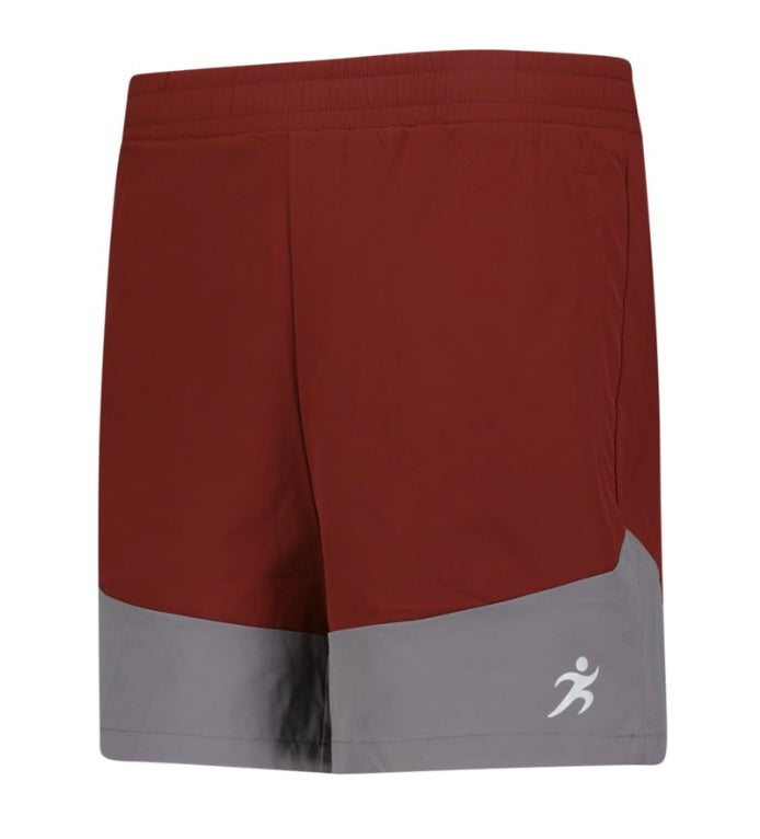 TRIVO Two Tone Shorts 'Burgundy/Grey'