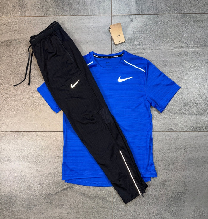 Nike Miler & Phenom Pants Set 'Royal Blue/Black'