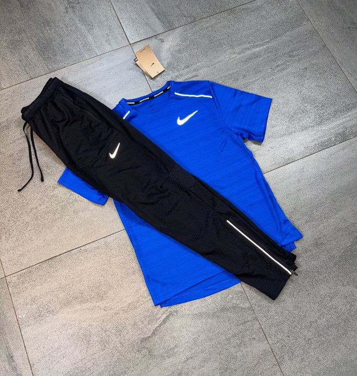 Nike Miler & Phenom Pants Set 'Royal Blue/Black'