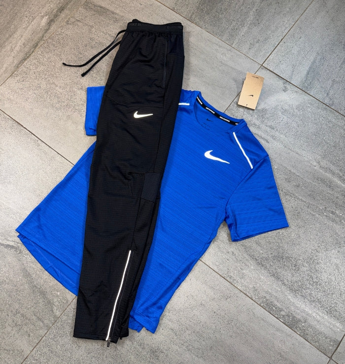 Nike Miler & Phenom Pants Set 'Royal Blue/Black'