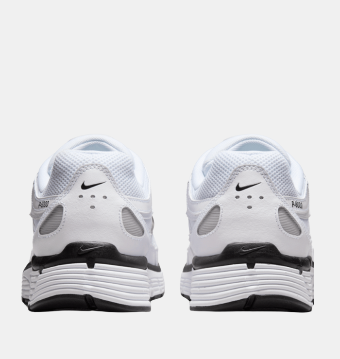 Nike P-6000 White Metallic Silver Black