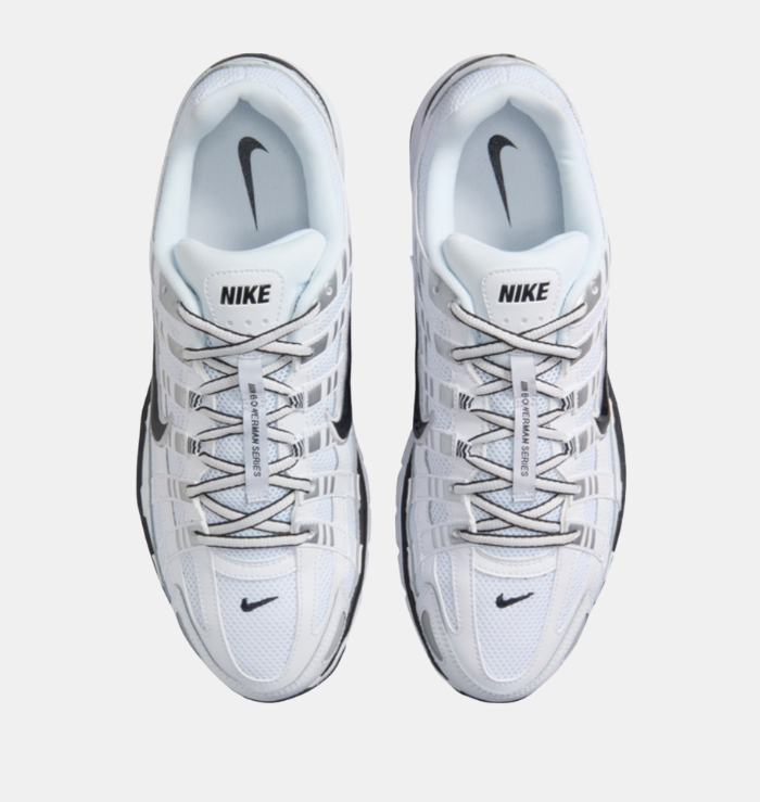 Nike P-6000 White Metallic Silver Black