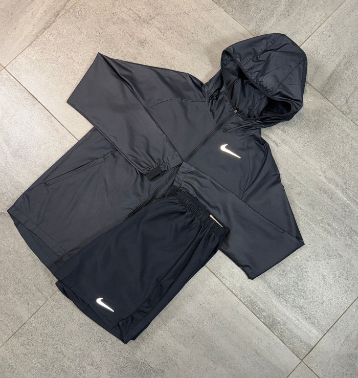 Nike Essential Windrunner & Challenger Shorts Set 'Black'