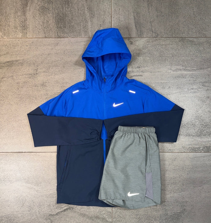 Nike Windrunner & Challenger Shorts Set 'Royal Blue/Grey'