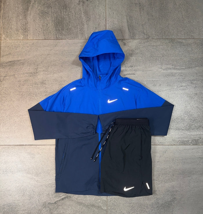 Nike Windrunner & Flex Shorts Set 'Royal Blue/Black'