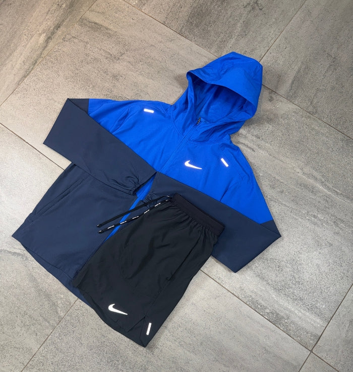 Nike Windrunner & Flex Shorts Set 'Royal Blue/Black'