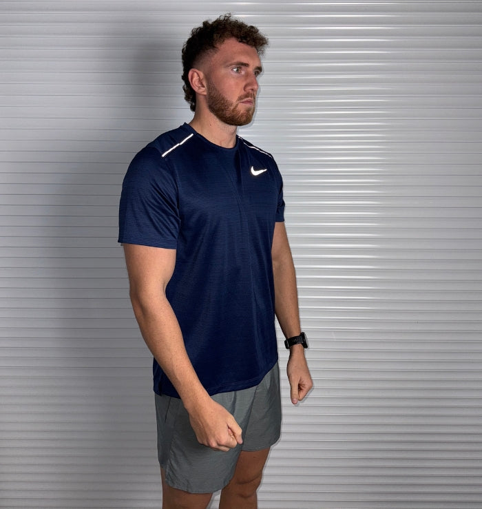 Nike Miler & Challenger Shorts Set 'Midnight Navy/Grey'