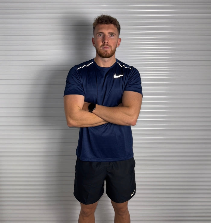 Nike Miler & Challenger Shorts Set 'Midnight Navy/Black'