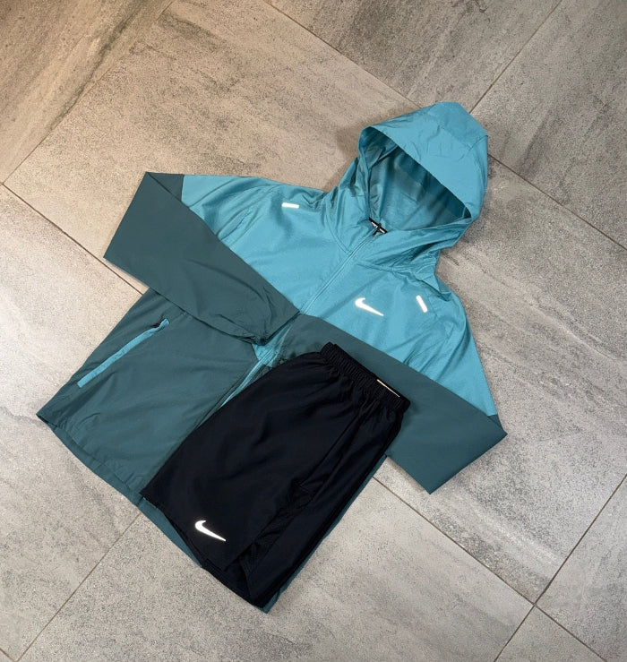 Nike Windrunner & Challenger Shorts Set 'Teal/Black'