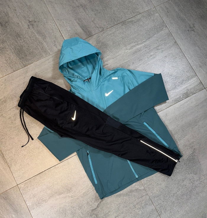 Nike Windrunner & Phenom Pants Set 'Teal/Black'