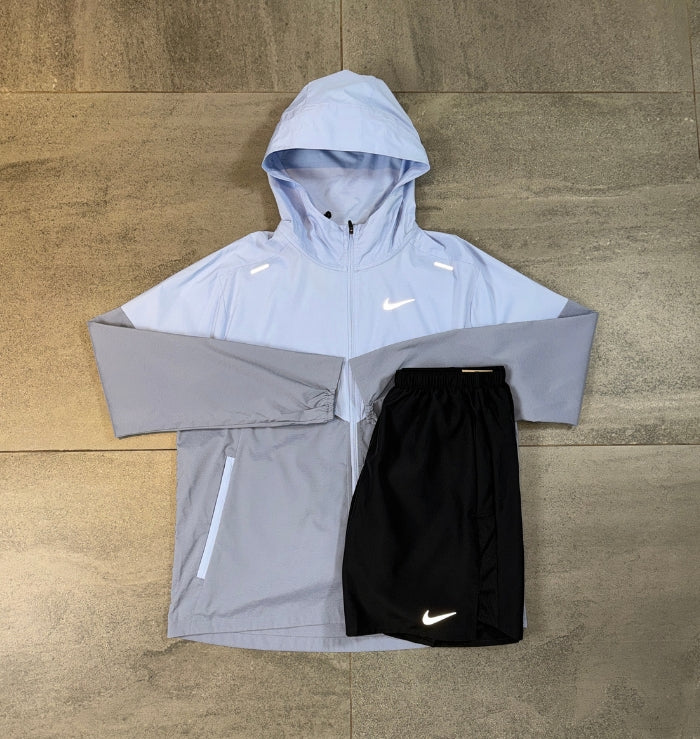 Nike Windrunner & Challenger Shorts Set 'Cobalt Bliss/Black'