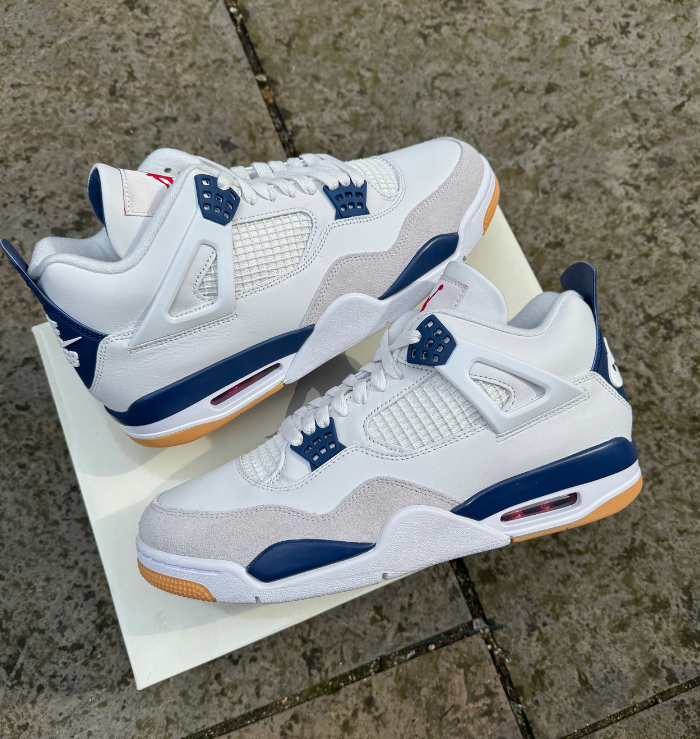 Nike Air Jordan 4 Retro SB White Navy