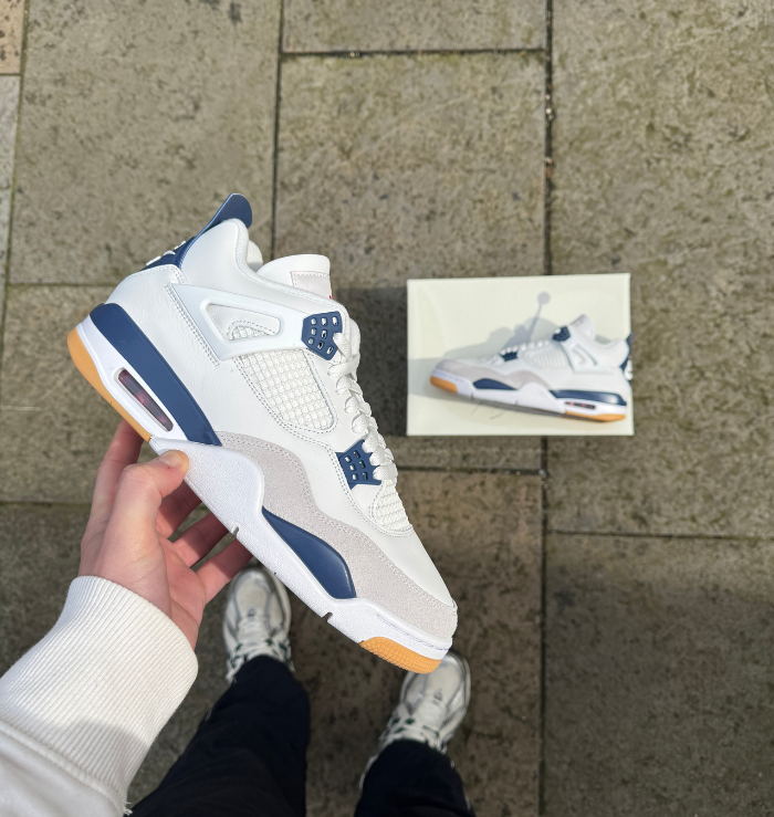 Nike Air Jordan 4 Retro SB White Navy
