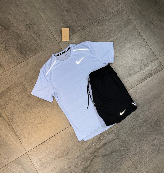 Nike Miler & Flex Shorts Set 'Cobalt Bliss/Black'
