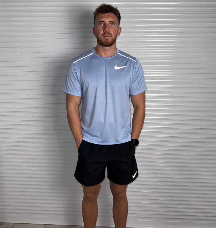 Nike Miler & Challenger Shorts Set 'Cobalt Bliss/Black'