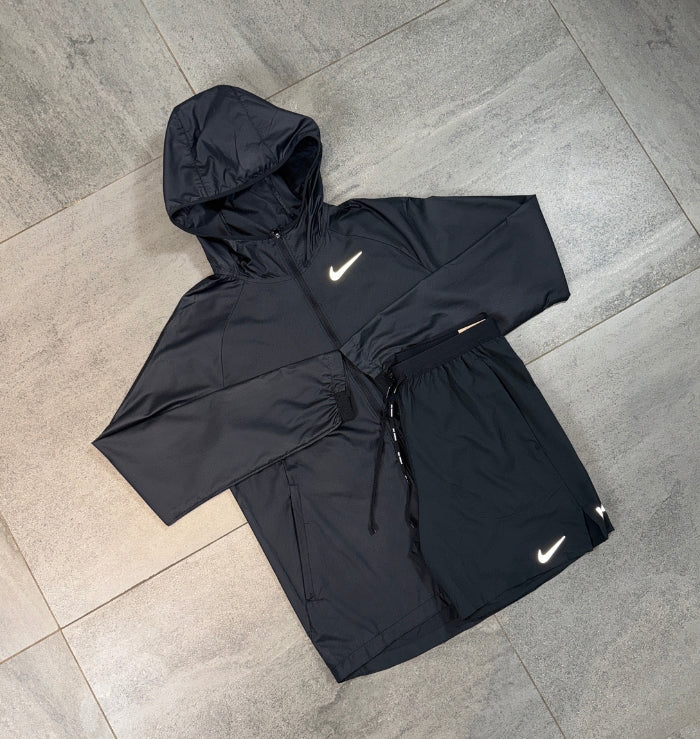 Nike Essential Windrunner & Flex Shorts Set 'Black'