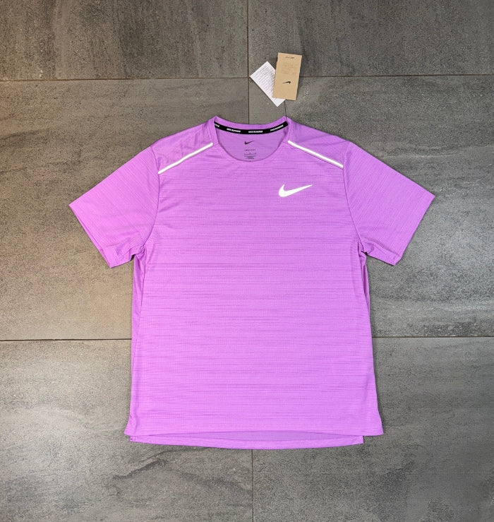 Nike Miler & Challenger Shorts Set 'Rush Fuchsia/Grey'