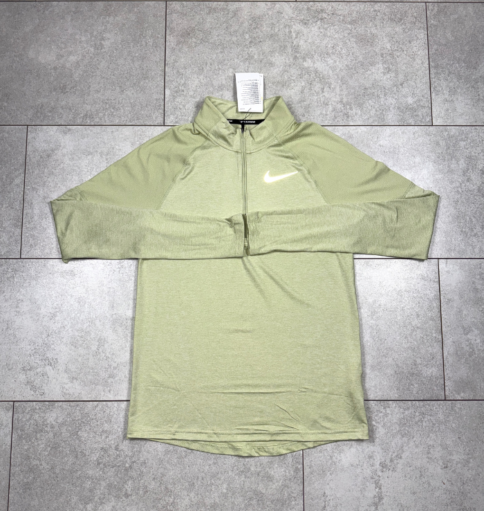 Nike 1/4 Zip Olive Aura Running Top