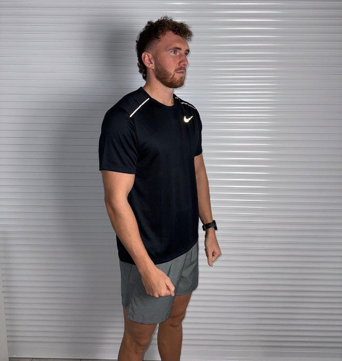 Nike Miler & Challenger Shorts Set 'Black/Grey'