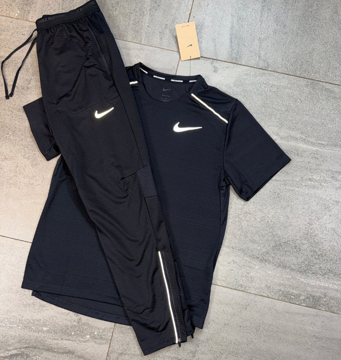 Nike Miler & Phenom Pants Set 'Black'