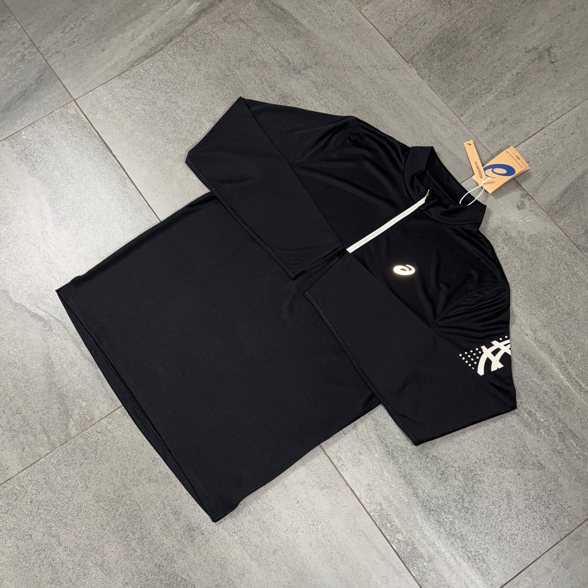 Asics Icon 1/4 Running Top 'Black'