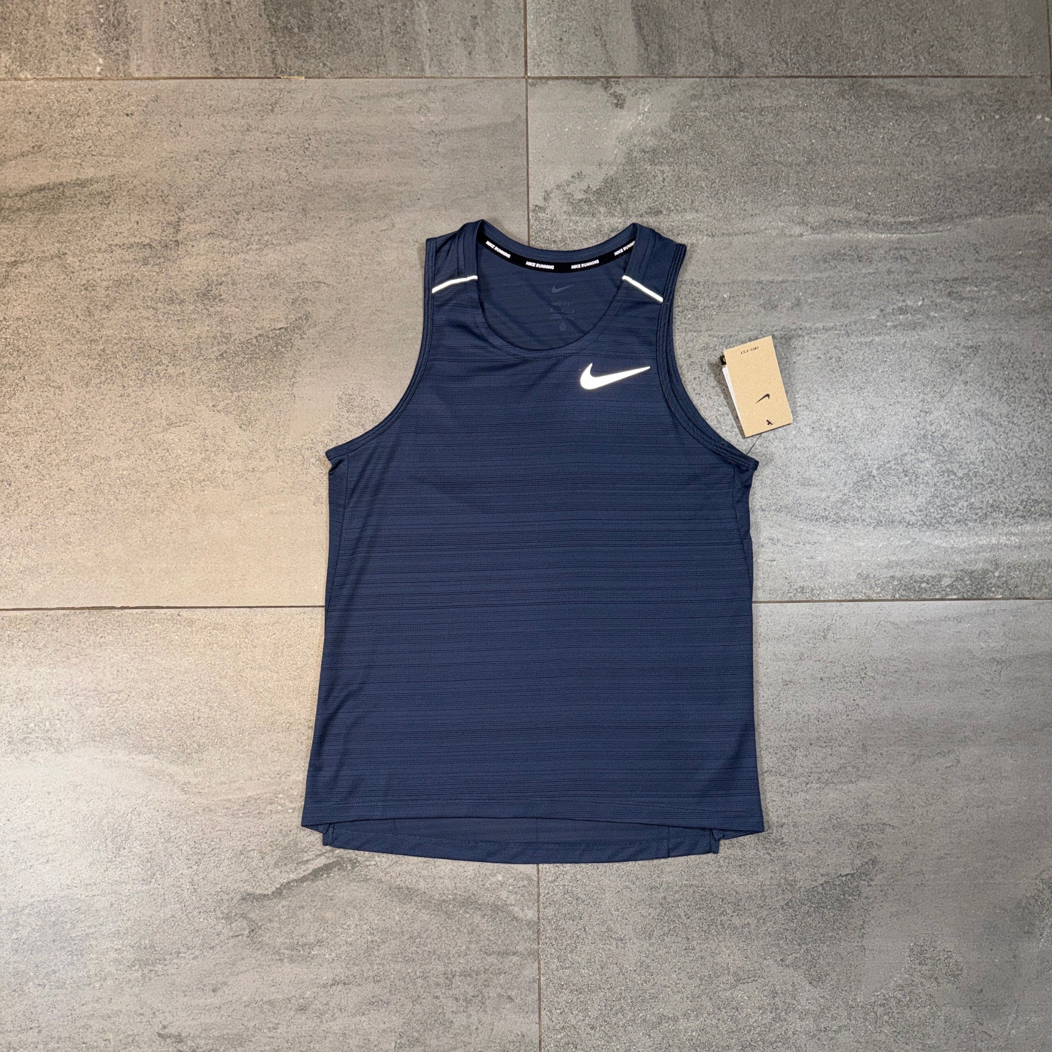 Nike Miler Vest & Challenger Shorts Set 'Midnight Navy/Black'