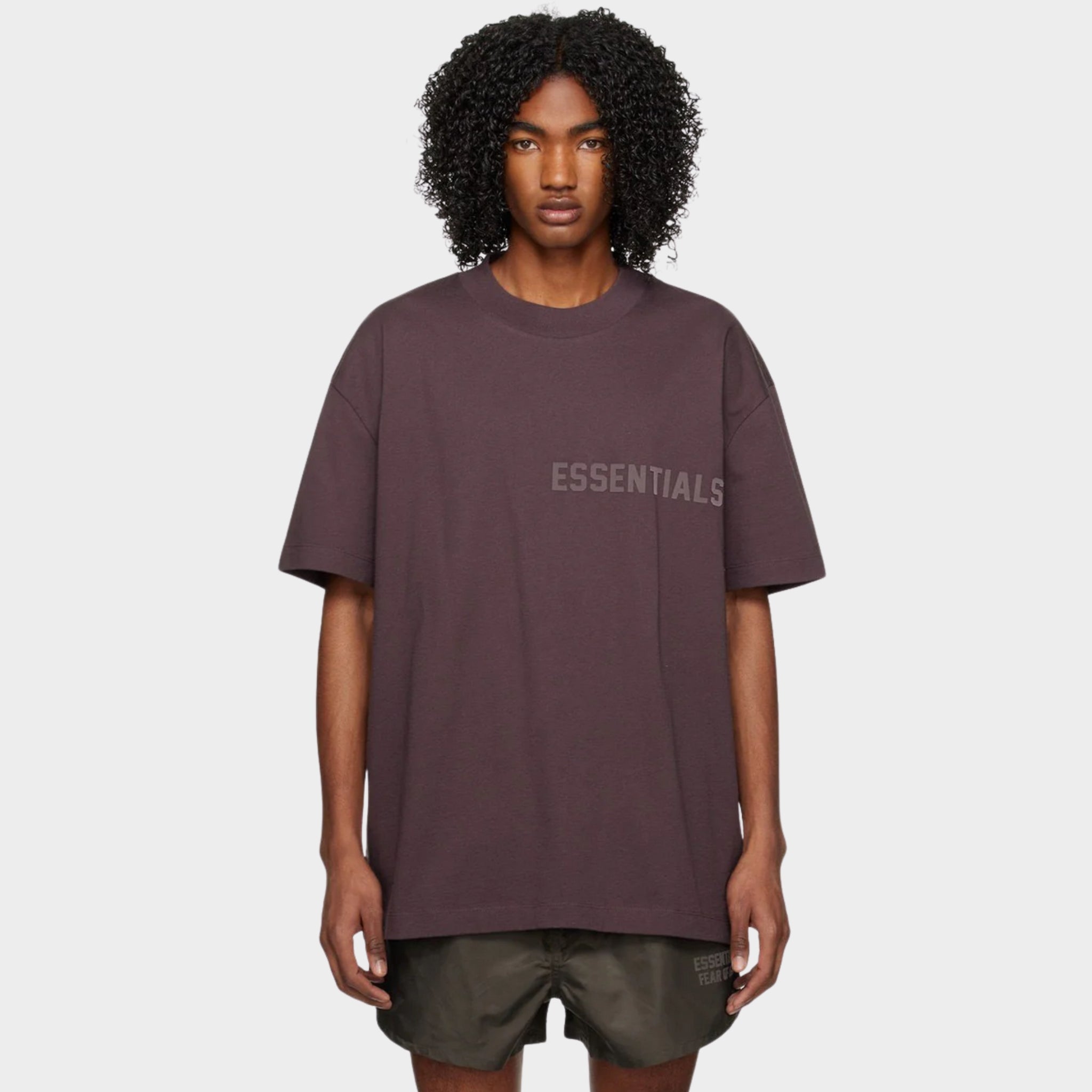 Fear of God Essentials T-Shirt 'Plum' (SS23)