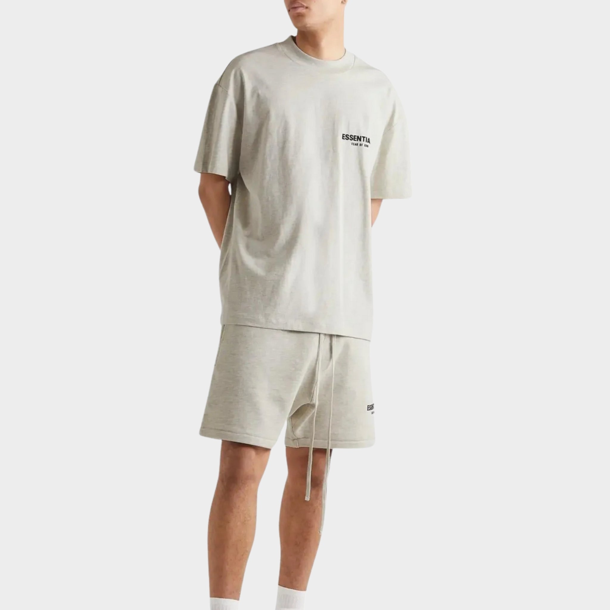 Fear of God Essentials T-Shirt 'Light Heather Oatmeal' (SS22)