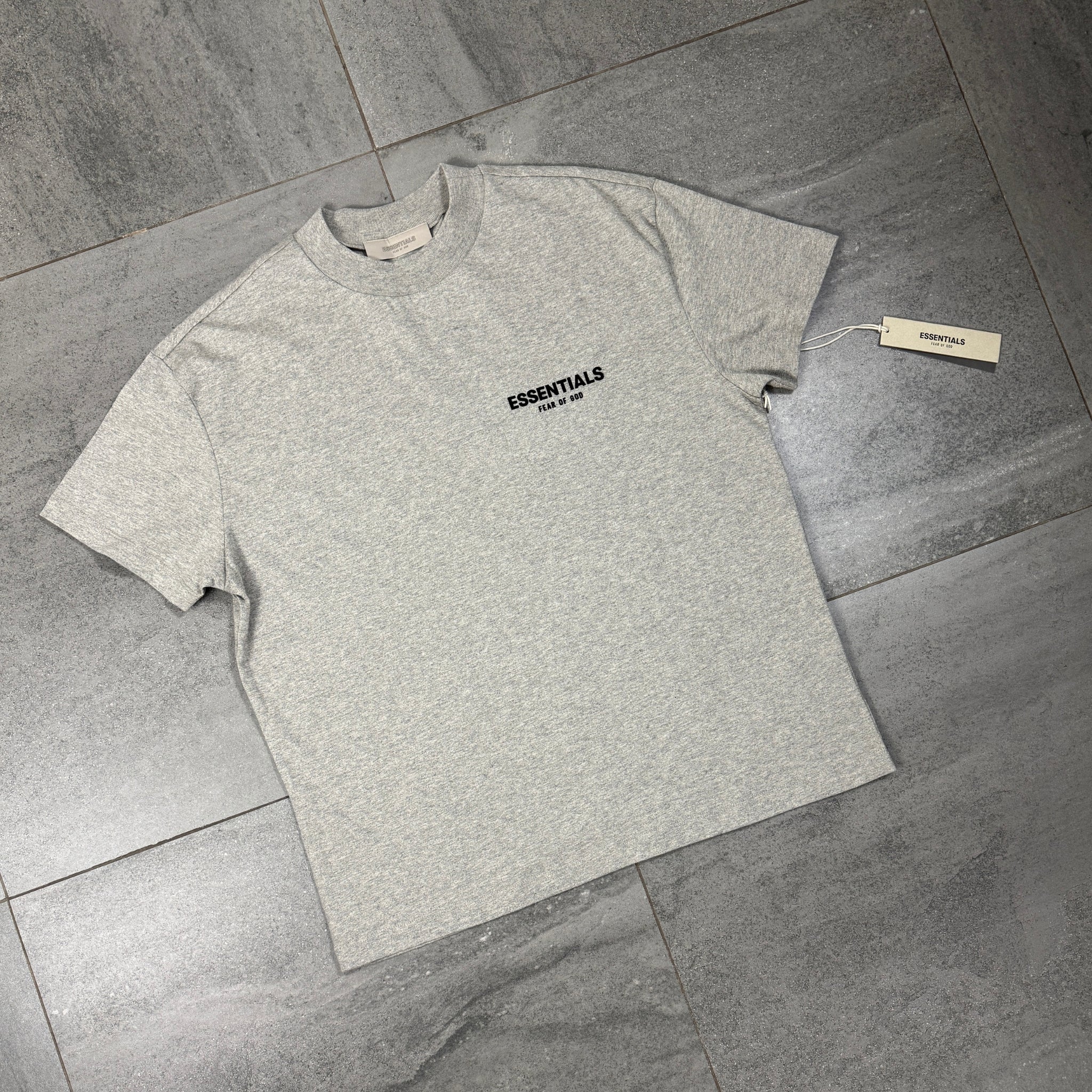 Fear of God Essentials T-Shirt 'Dark Heather Oatmeal' (SS22)