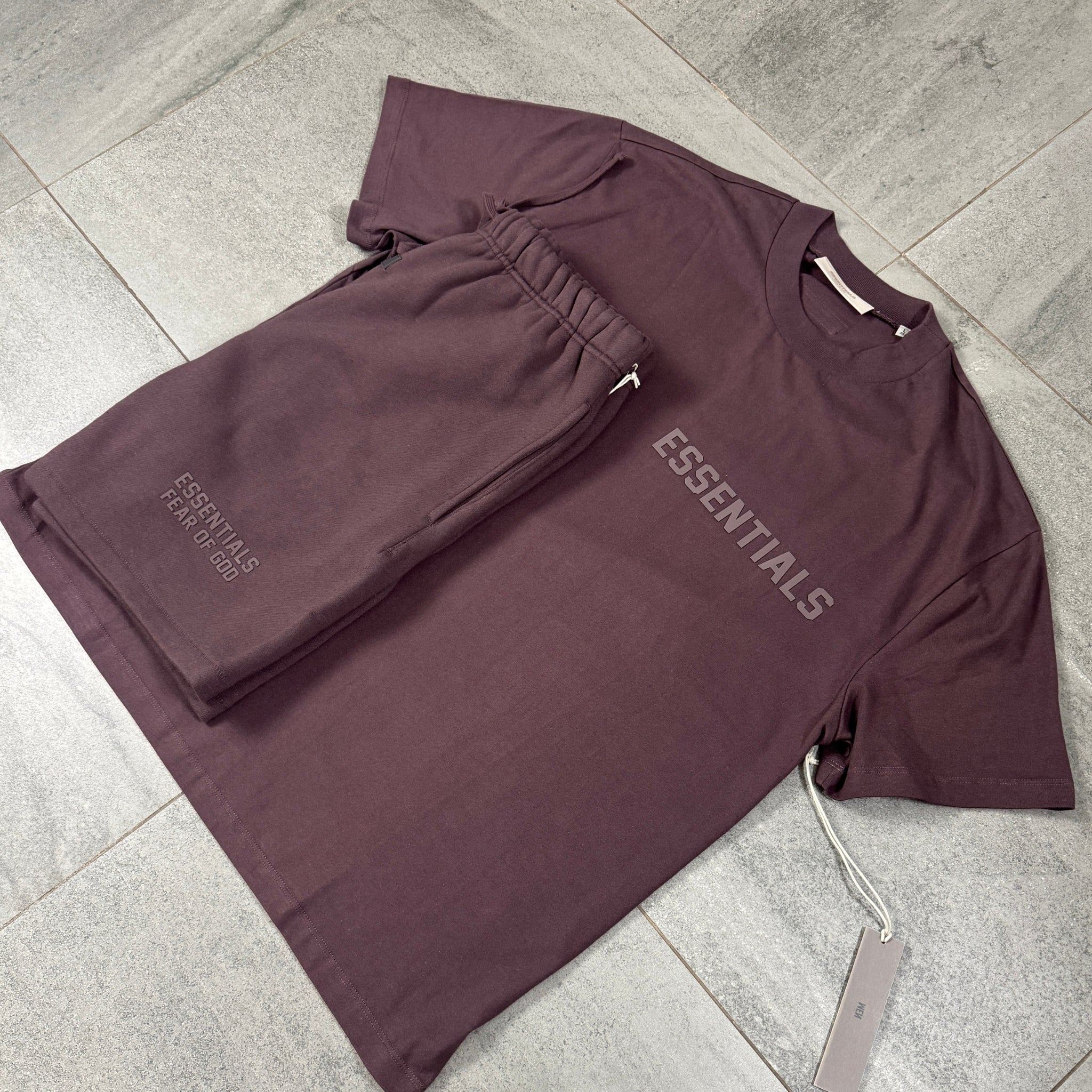 Fear of God Essentials T-Shirt 'Plum' (SS23)