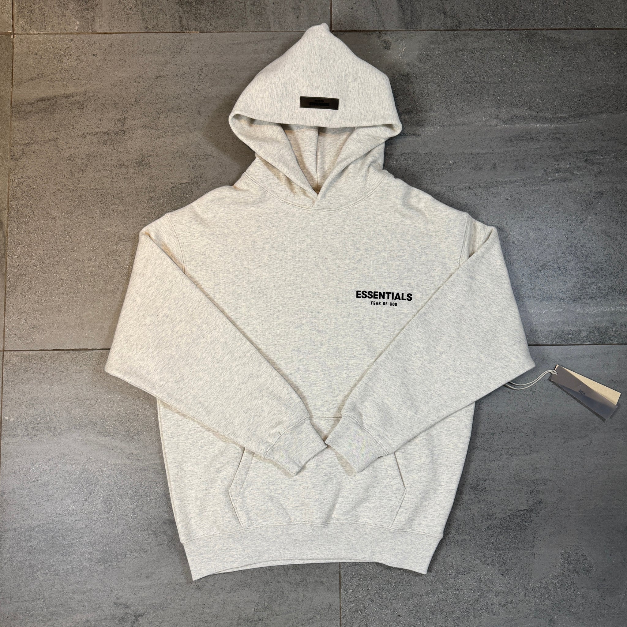 Fear of God Essentials Hoodie 'Light Heather Oatmeal' (SS22)