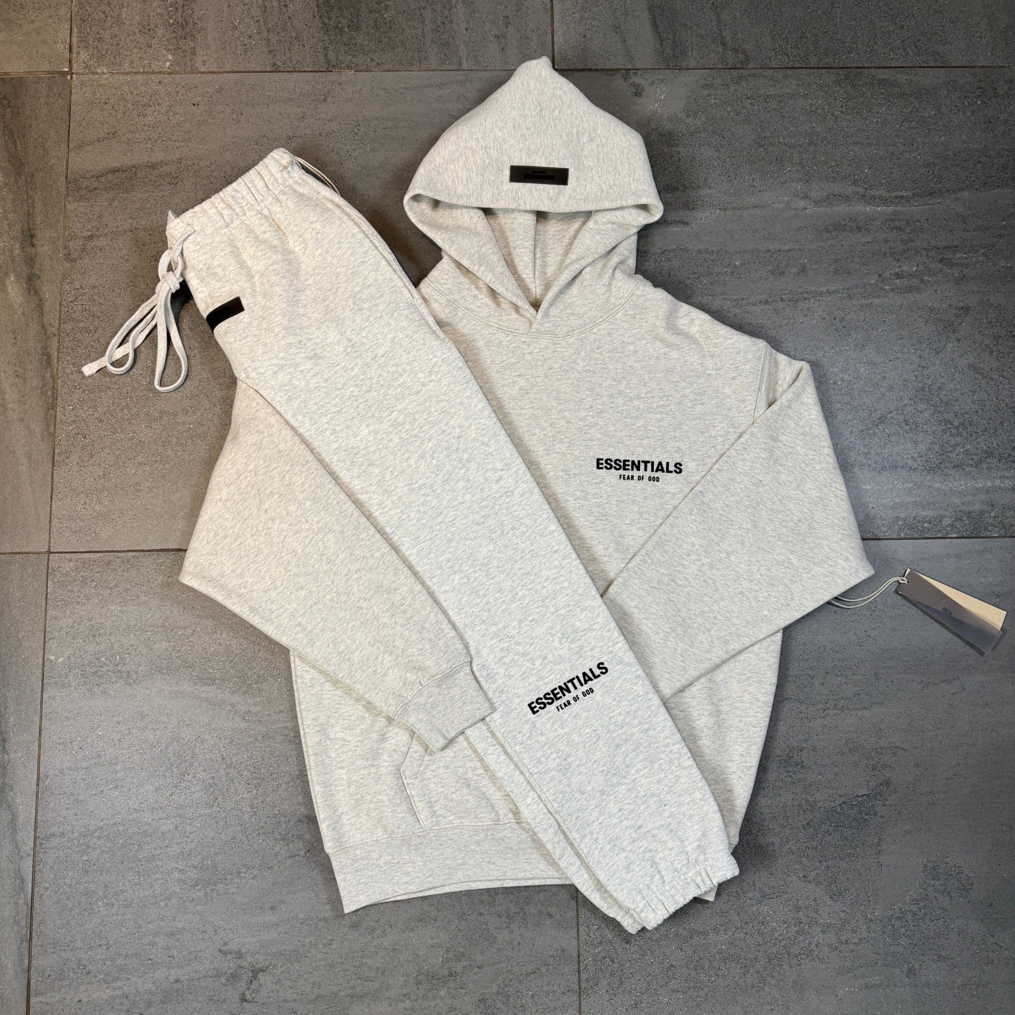 Fear of God Essentials Tracksuit 'Light Heather Oatmeal' (SS22)
