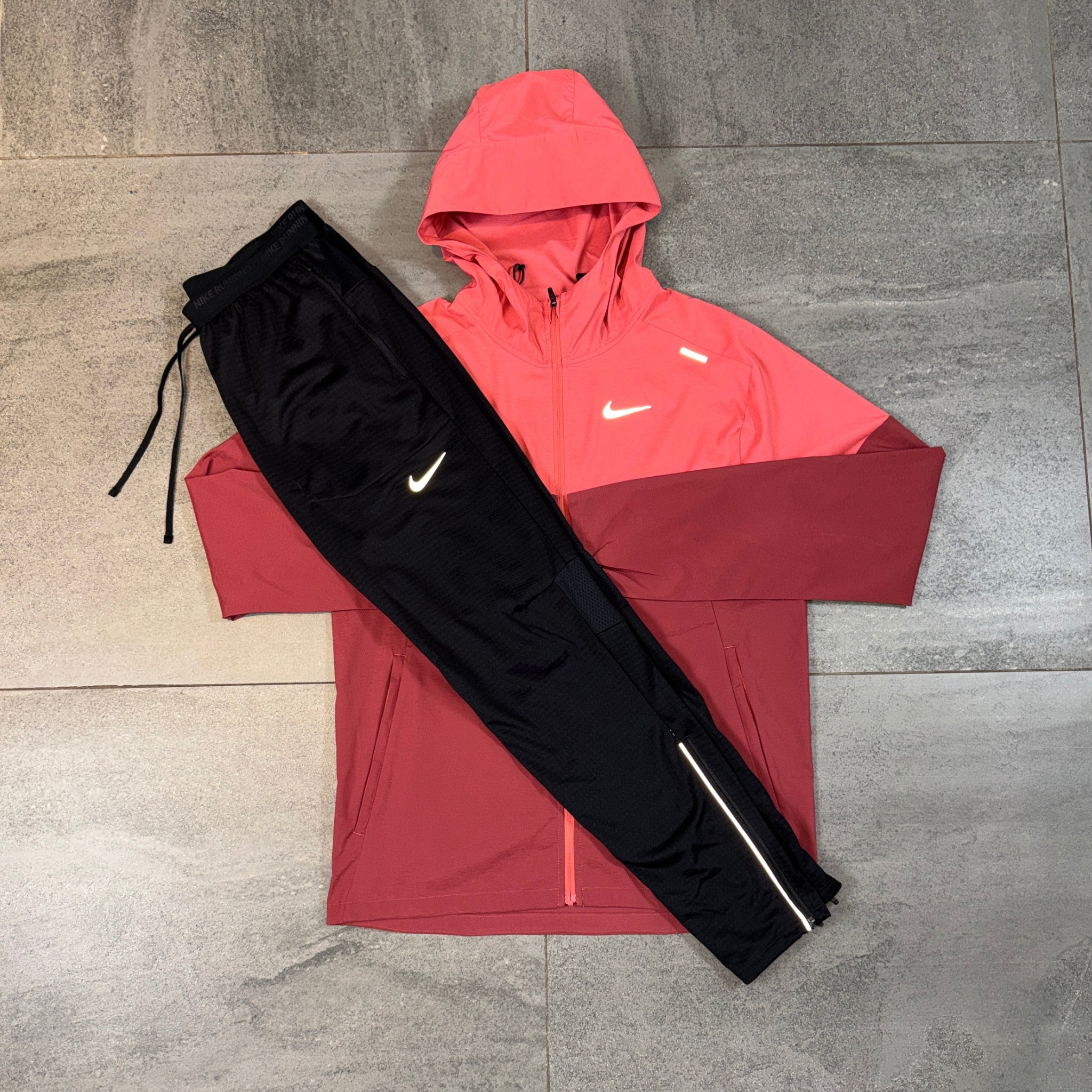 Nike Windrunner & Phenom Pants Set 'Adobe/Black'