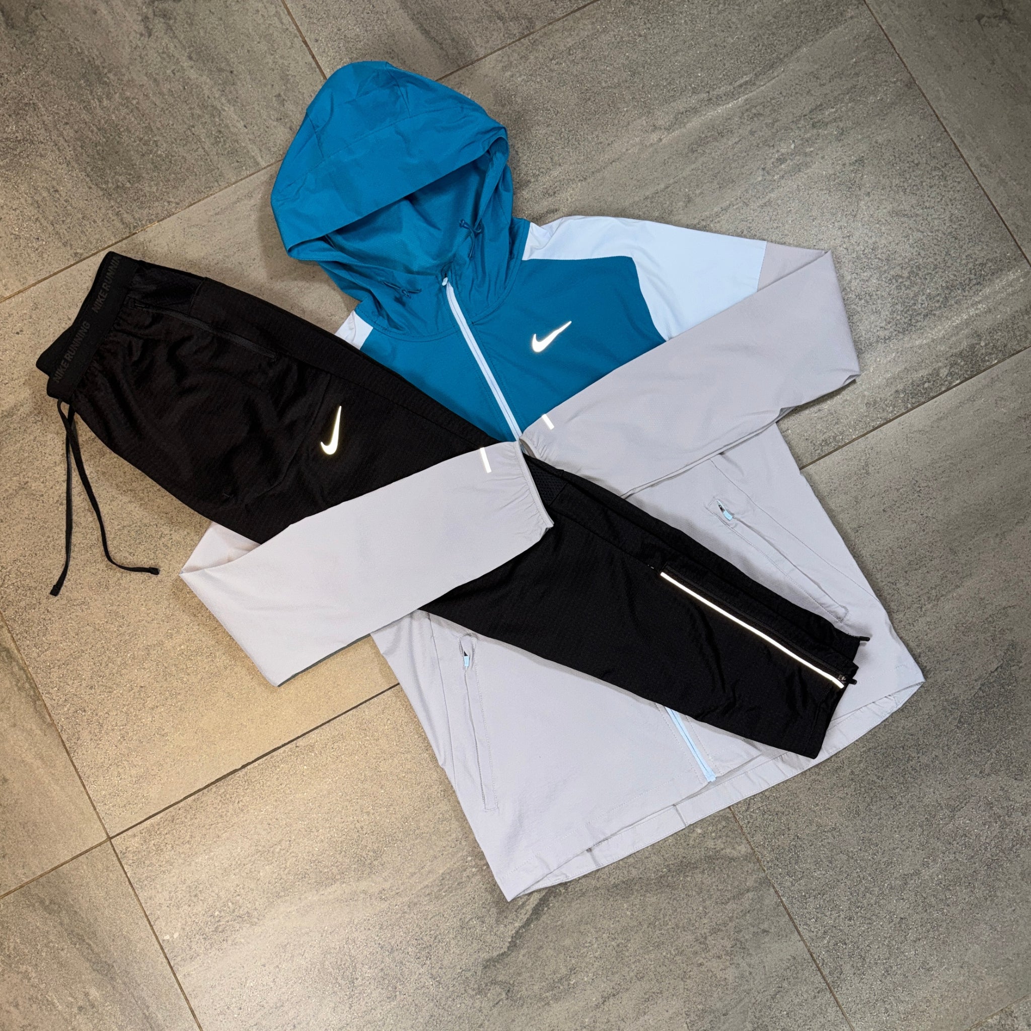 Nike Windrunner & Phenom Pants Set 'Green Abyss/Black'