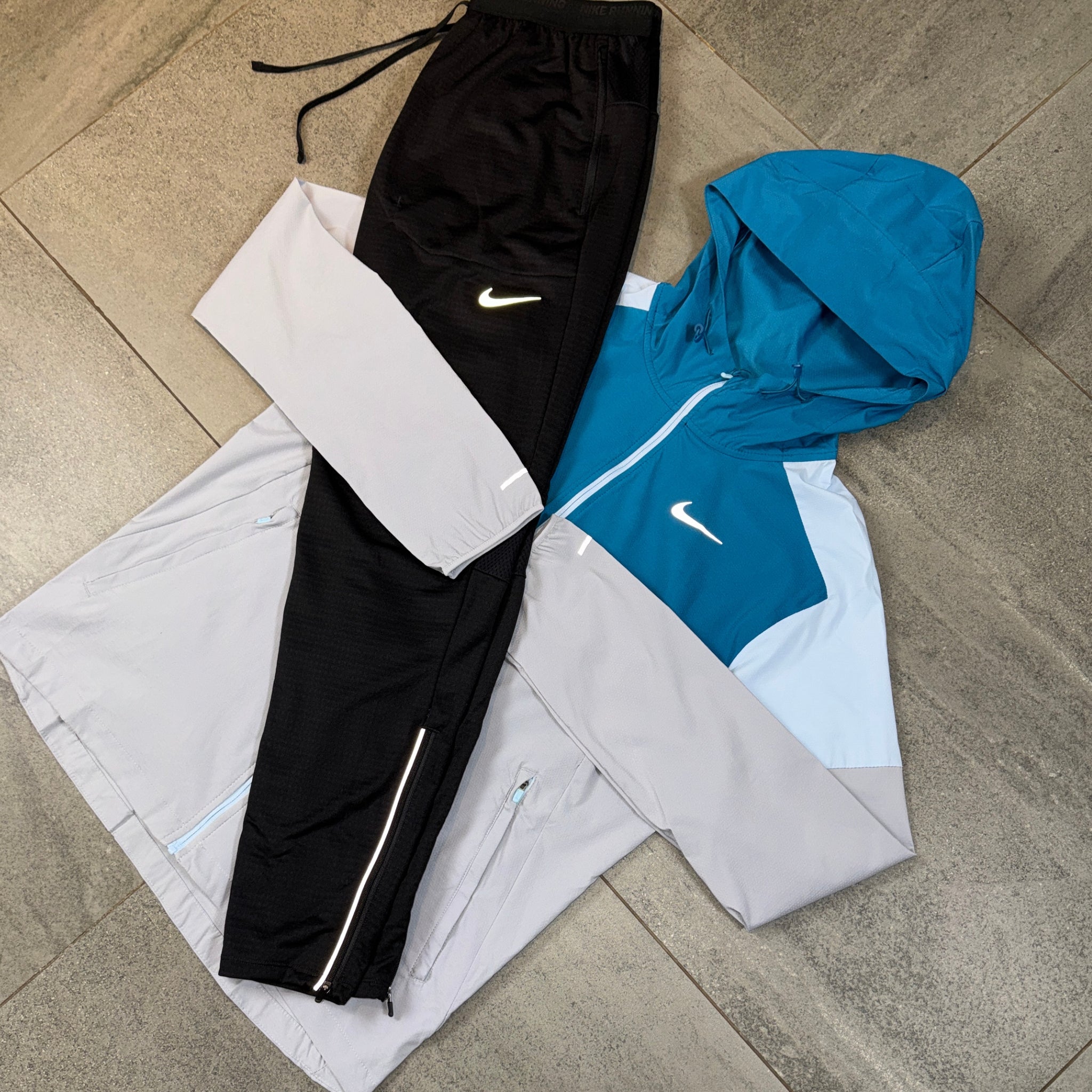 Nike Windrunner & Phenom Pants Set 'Green Abyss/Black'