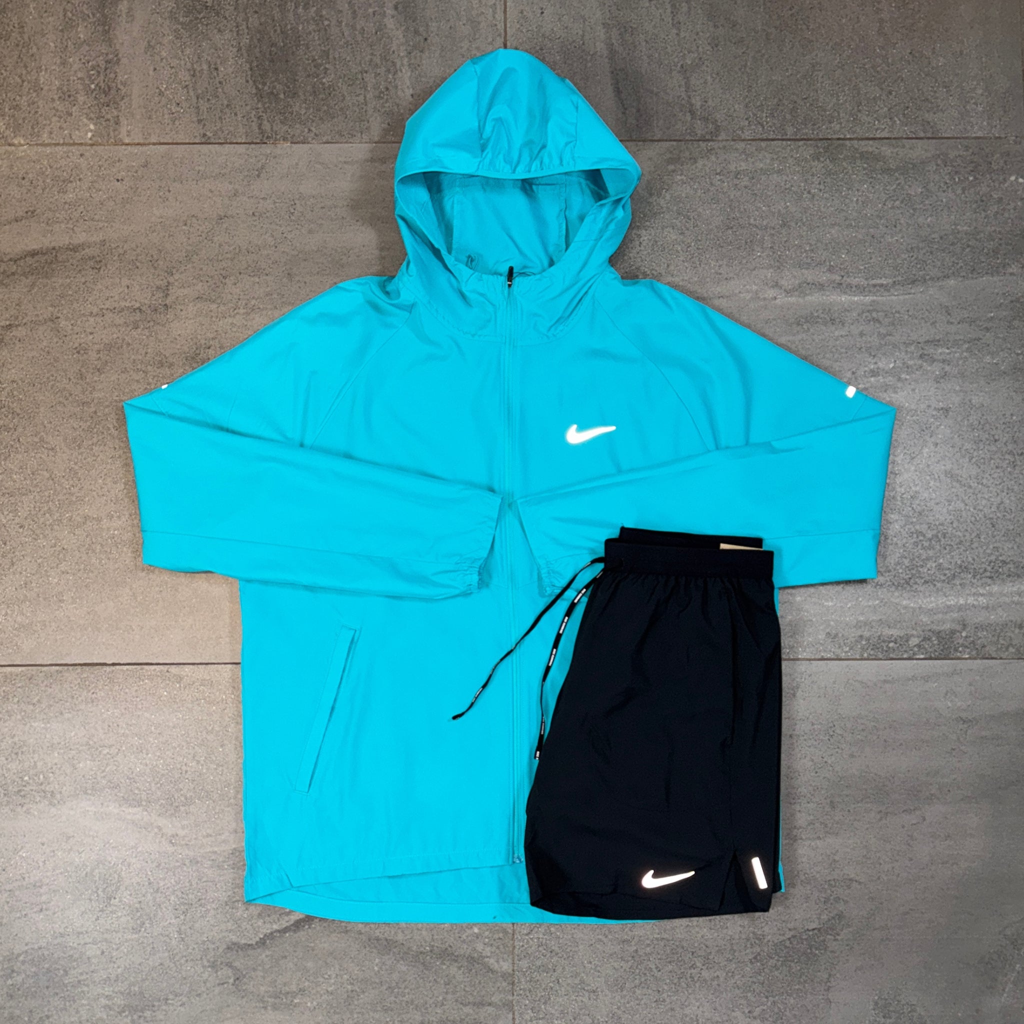Nike Windrunner & Flex Shorts Set 'Dusty Cactus/Black'