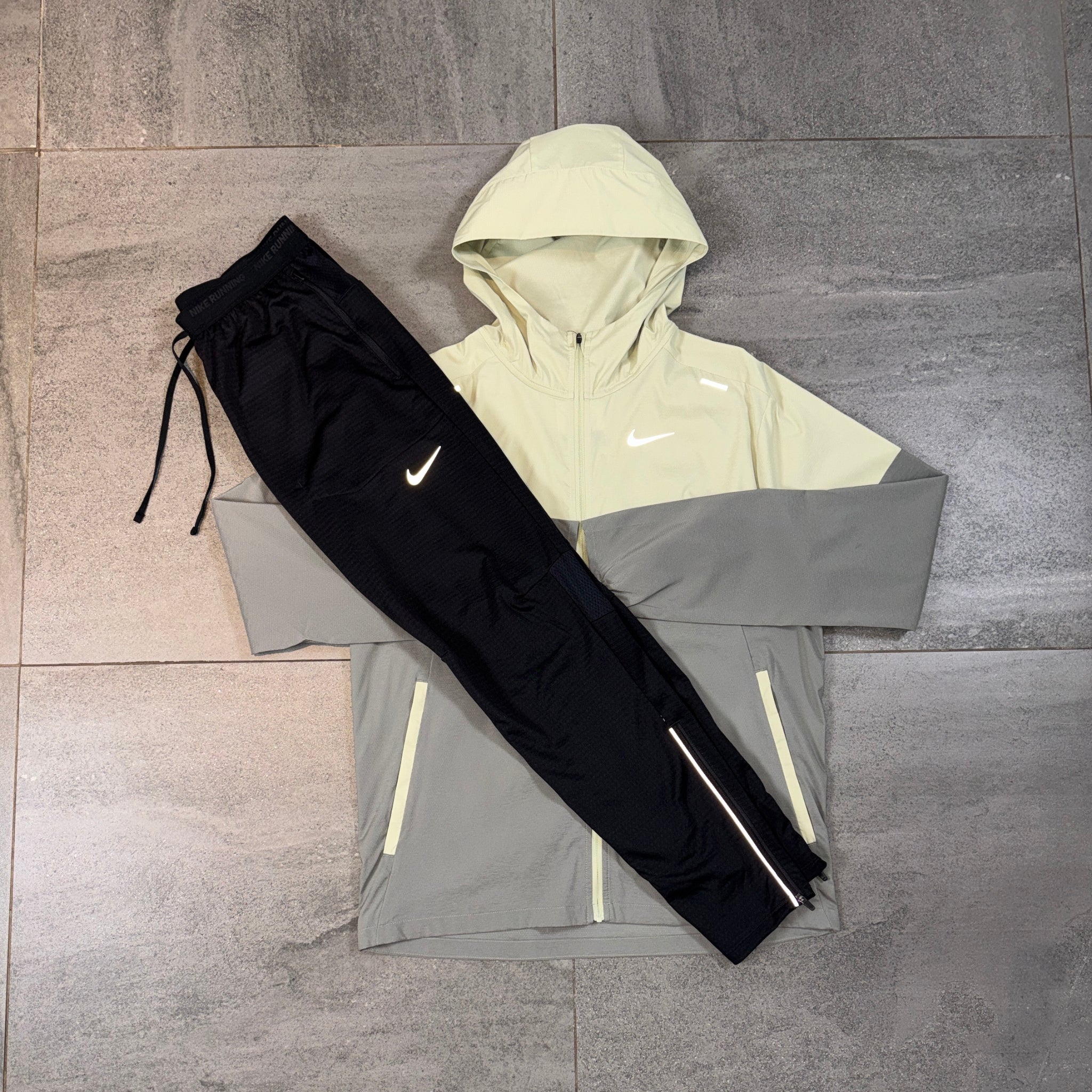 Nike Windrunner & Phenom Pants Set 'Olive Aura/Black'