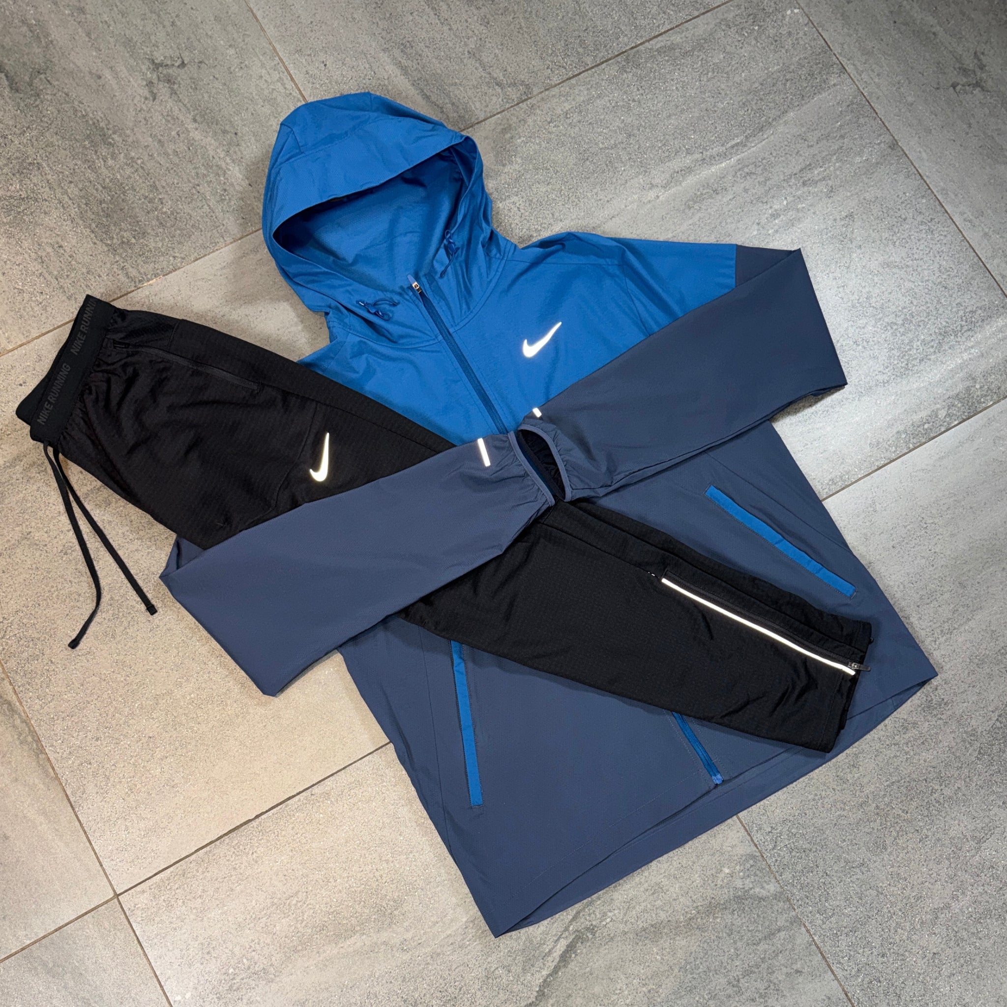 Nike Windrunner & Phenom Pants Set 'Thunder Blue/Black'