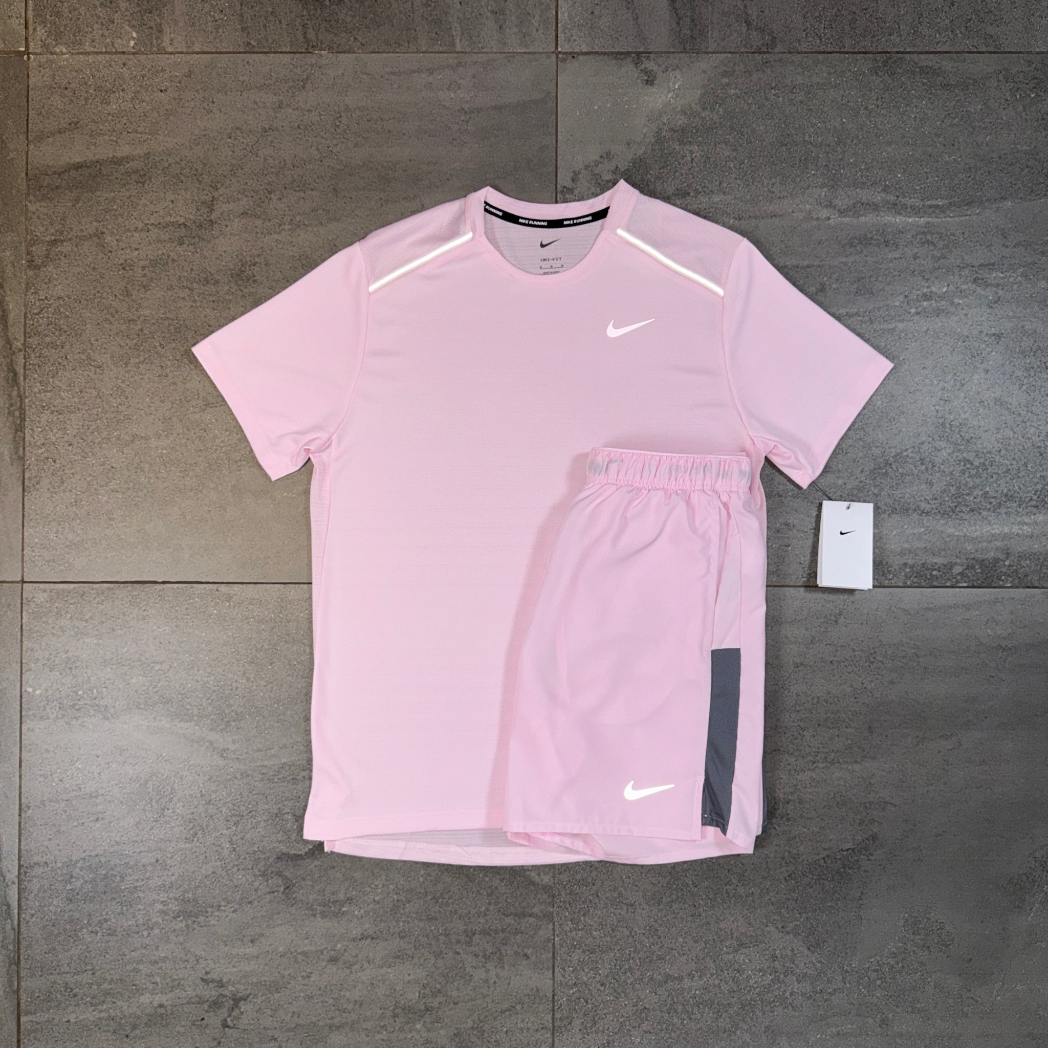 Nike Miler & Challenger Shorts Set 'Pink Foam'