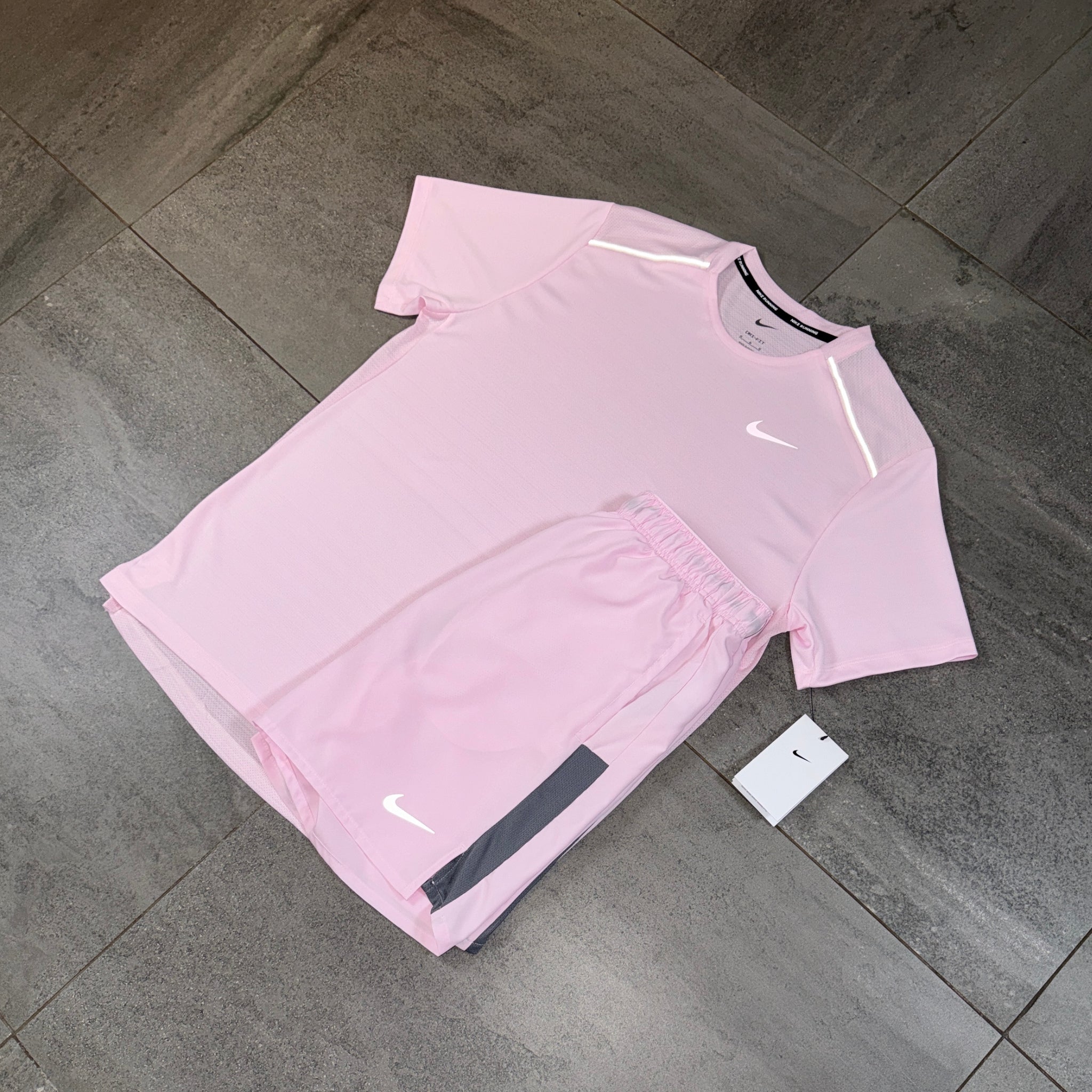 Nike Miler & Challenger Shorts Set 'Pink Foam'