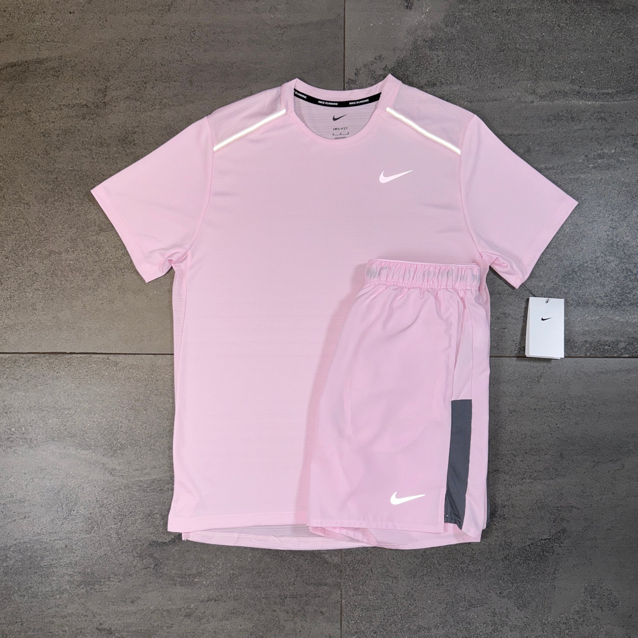 Nike Miler & Challenger Shorts Set 'Pink Foam'