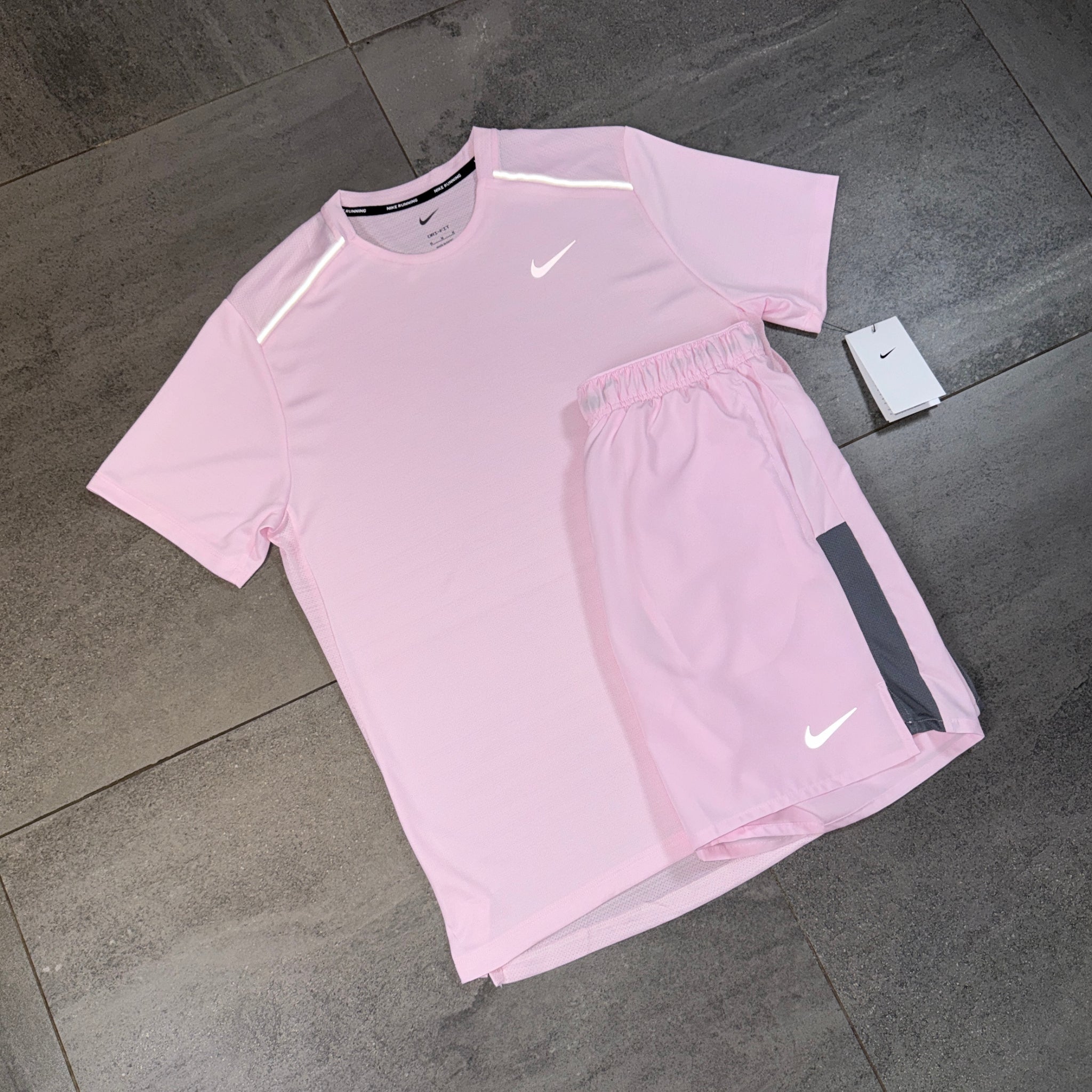 Nike Miler & Challenger Shorts Set 'Pink Foam'
