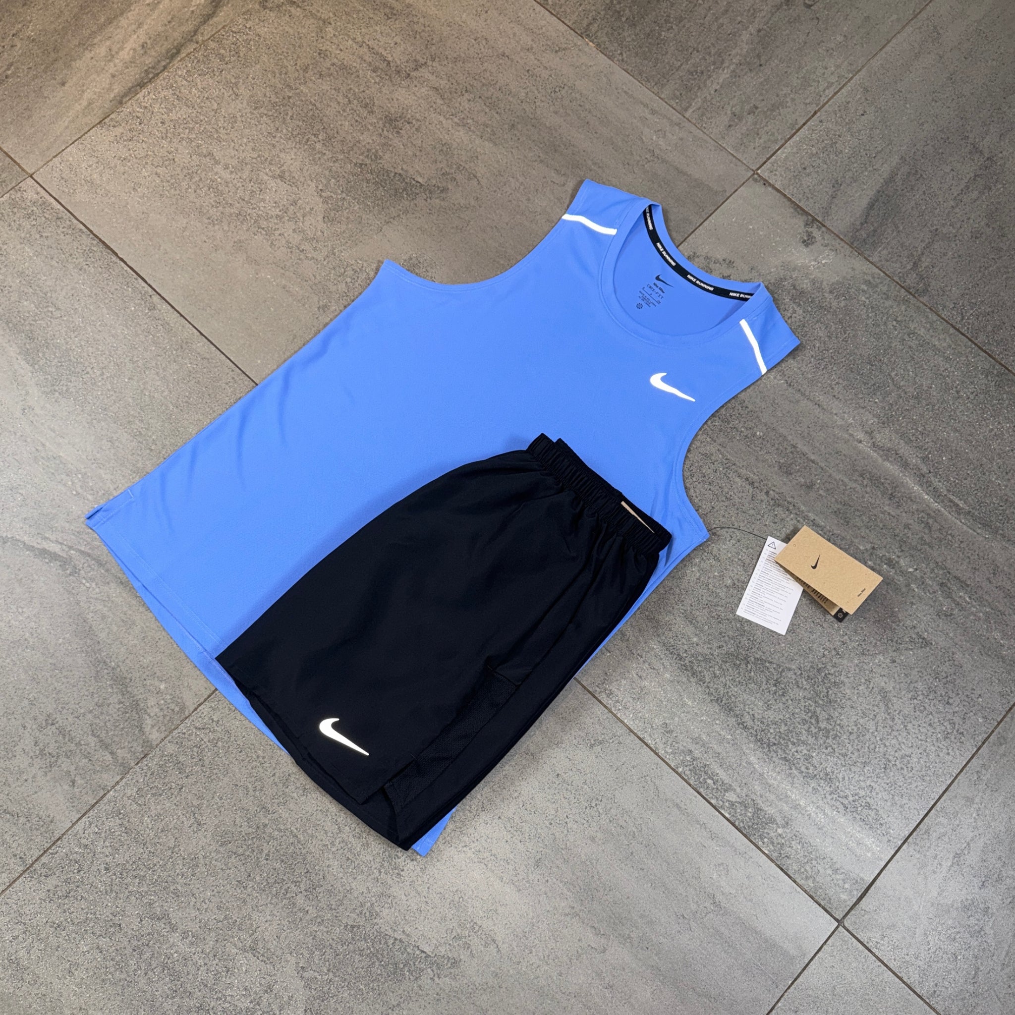 Nike Miler 2.0 Vest & Challenger Shorts Set 'Royal Pulse/Black'