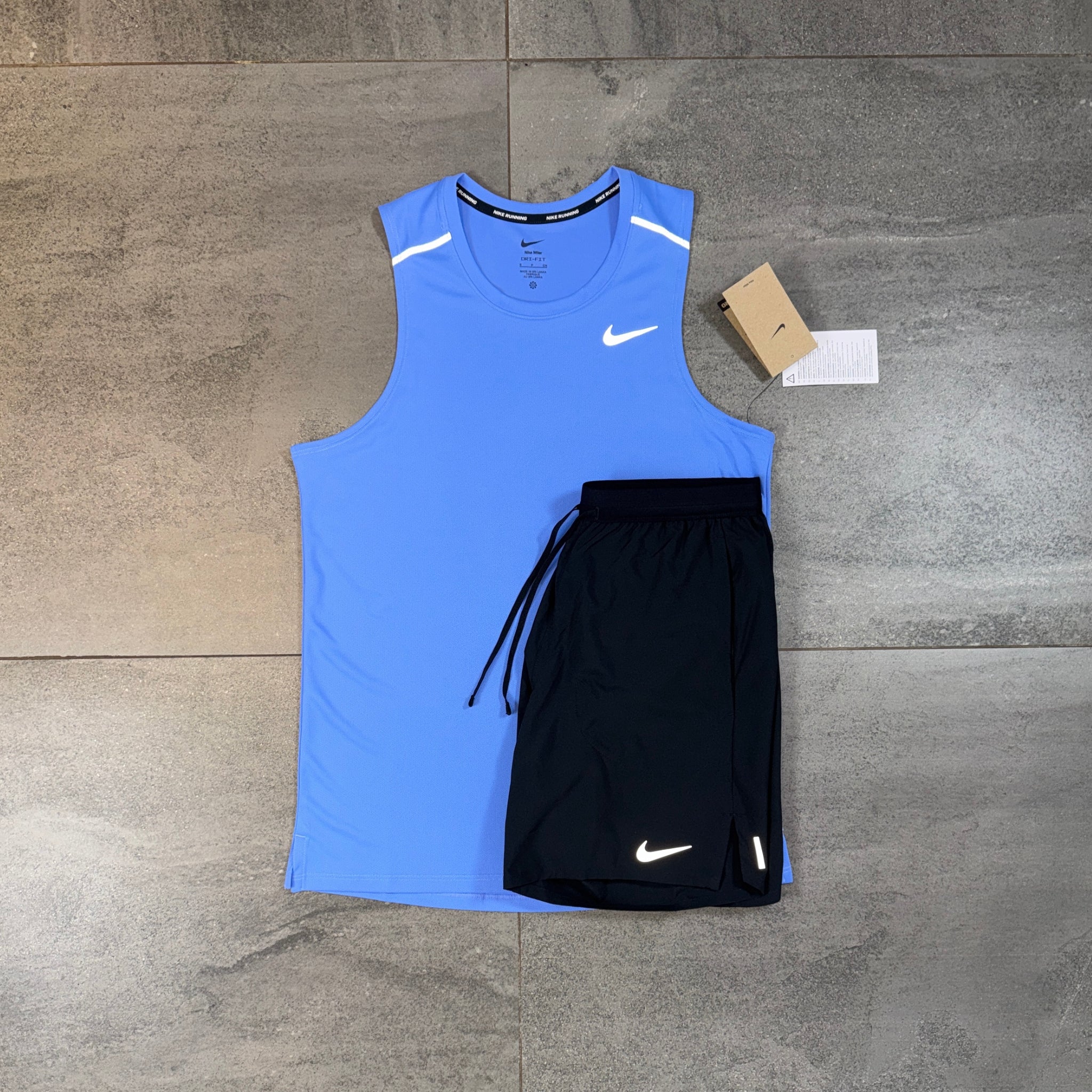 Nike Miler 2.0 Vest & Flex Shorts Set 'Royal Pulse/Black'