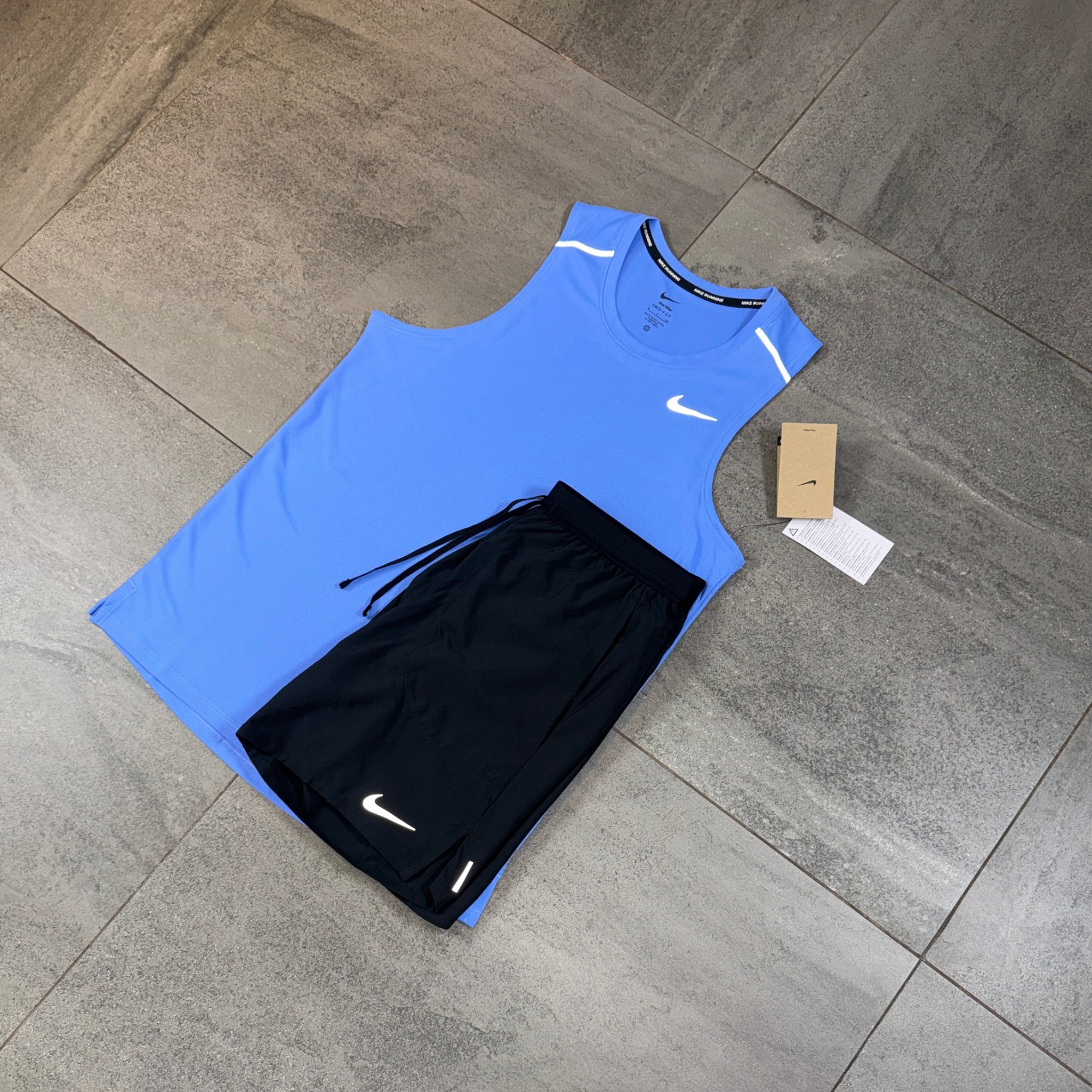 Nike Miler 2.0 Vest & Flex Shorts Set 'Royal Pulse/Black'