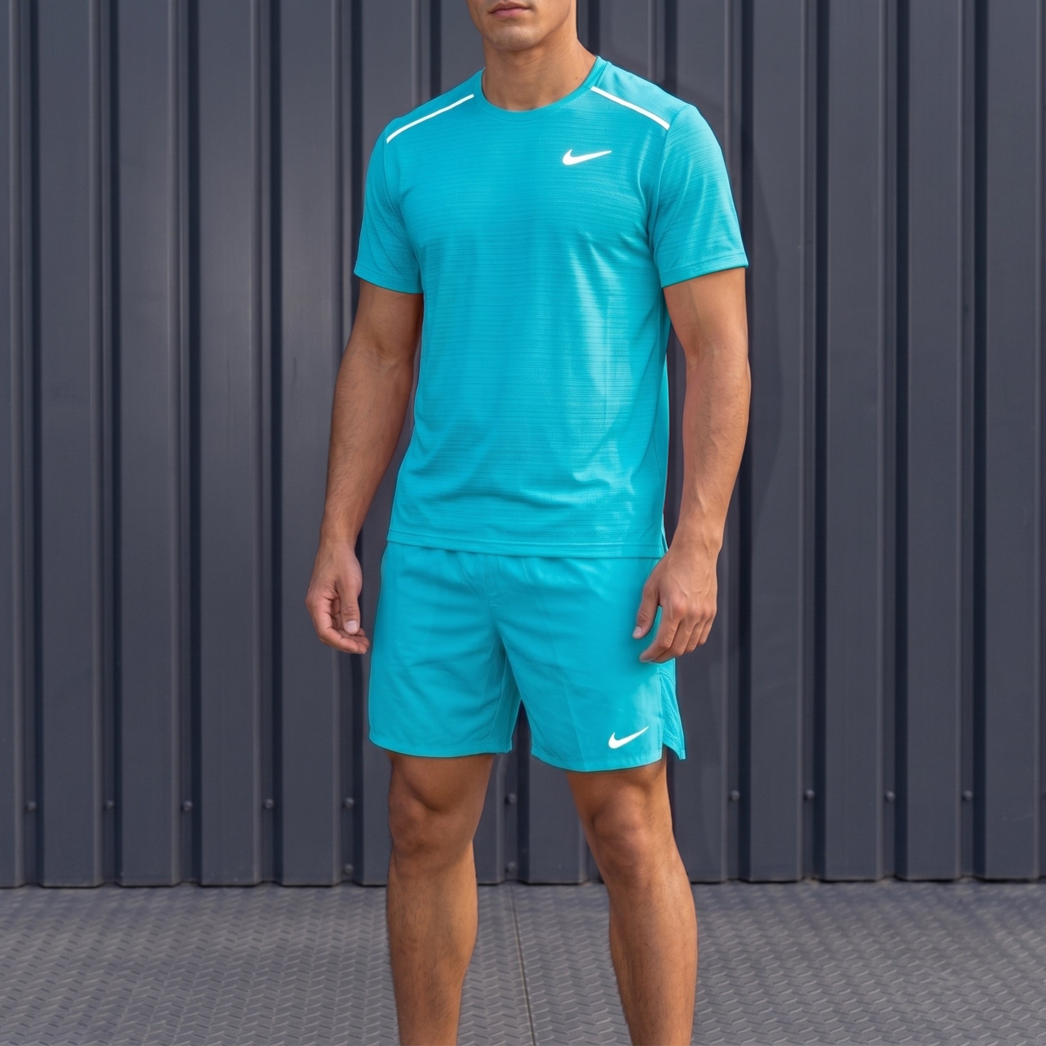 Nike Miler & Challenger Shorts Set 'Dusty Cactus'
