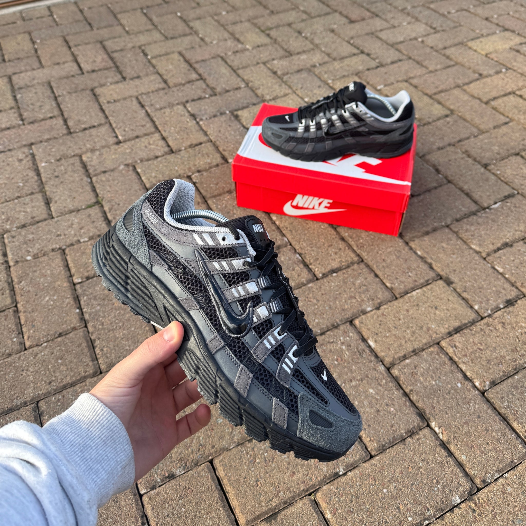 Nike P-6000 'Suede Anthracite Metallic Silver'