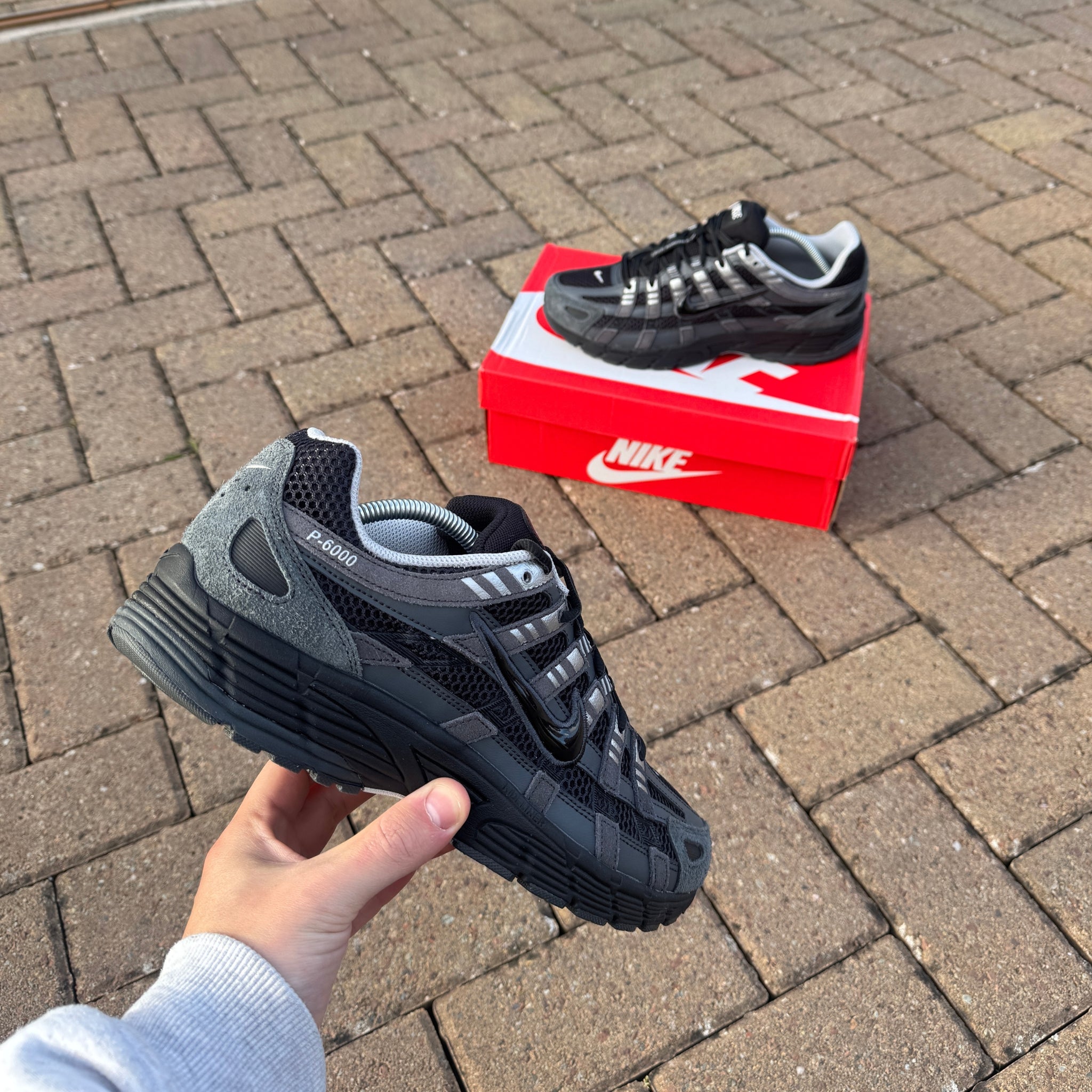 Nike P-6000 'Suede Anthracite Metallic Silver'